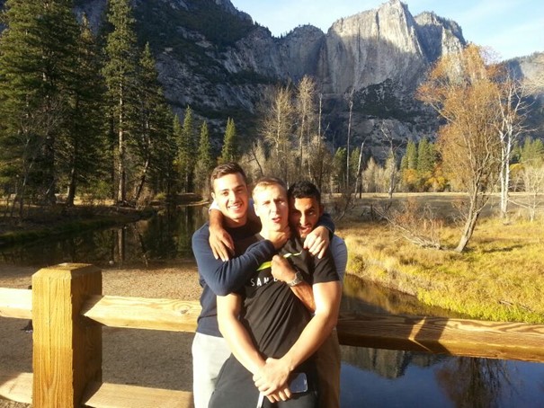 Aziz, Florian und TwentyTwo im Yosemite National Park, während dem Auslandsaufenhalt in San Diego