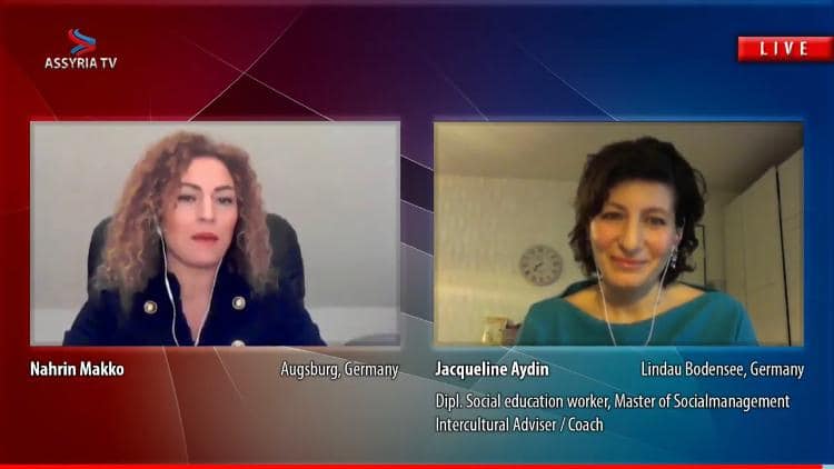 Jacqueline gibt ein Interview auf Assyria TV am 31.01.2021