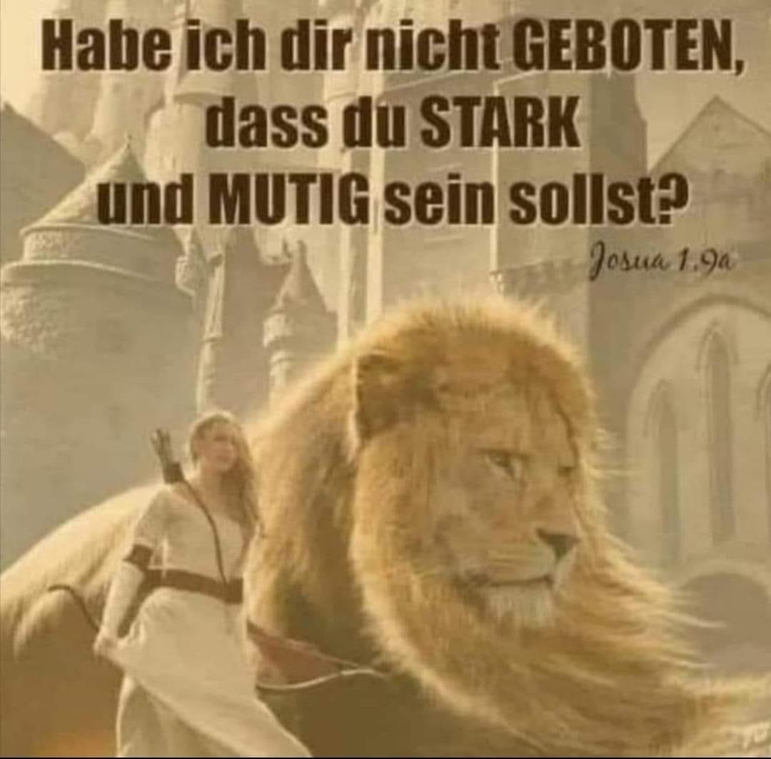 Habe ich dir nicht geboten, dass du stark und mutig sein sollst?